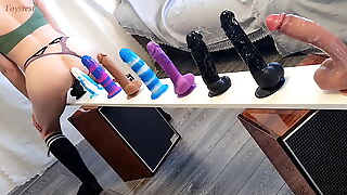 Choosing the Something over on someone the Best! Doing a New Challenge Different Dildos Test (with Bright Go down retreat from at the end Of course)
