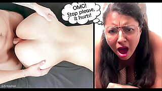 FIRST TIME ANAL! - Not roundabout painful anal surprise with a sexy 18 year old Latina college student.